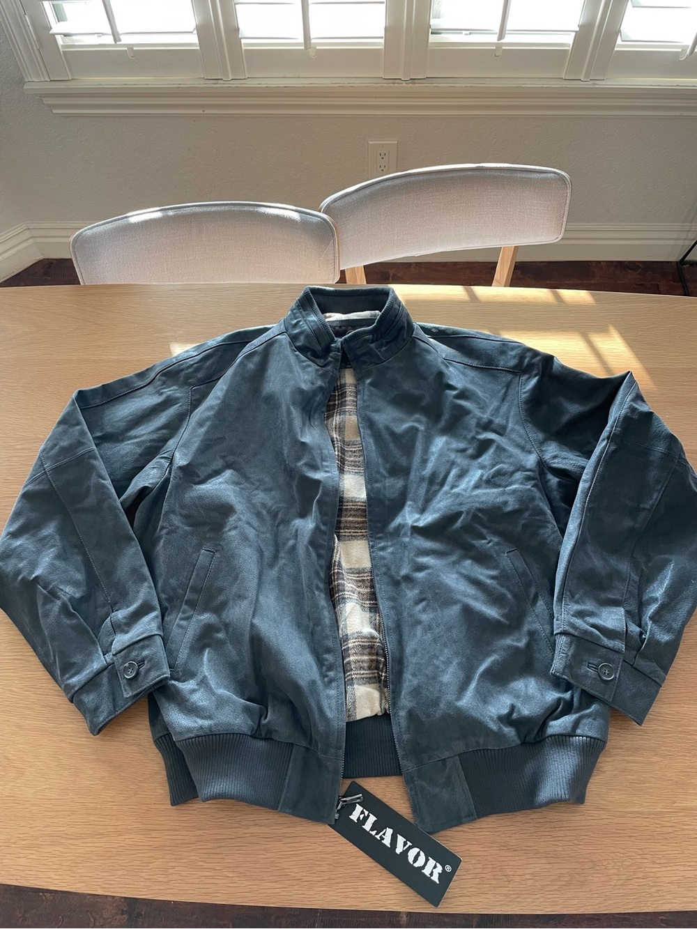 Men's 100% Pigskin Leather Bomber Jacket